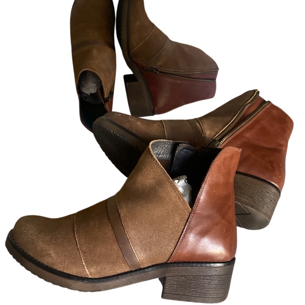 NAOT Emerald soft suede booties brand new
